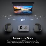 VIVIDSTORM ALR P Acoustically Transparent Slimline Motorised Drop Down Standard/Long Throw Projector Screen - Image 6