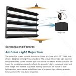 VIVIDSTORM Fusion ALR Enhanced Fixed Frame Long Throw Projector Screen - Image 6